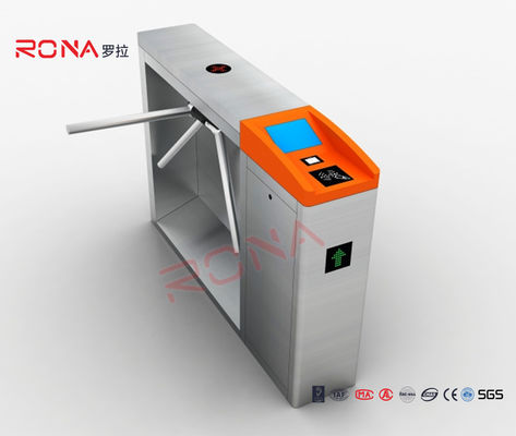 Διάβασης δακτυλικών αποτυπωμάτων Τρίποδος Πύλη περιστροφής πλήρης 304 ανοξείδωτου χάλυβα Πύλη περιστροφής Πύλες ασφαλείας πεζών