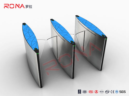 Έλεγχος πρόσβασης Automatic Flap Turnstile Walk Through Optical Turnstile for Subway Station