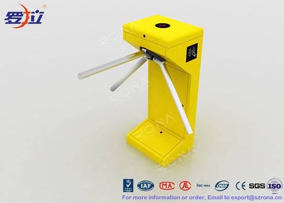 Πλήρες ύψους νόμισμα ανοξείδωτου RFID πυλών περιστροφικών πυλών τρίποδων εισόδων μηχανικό