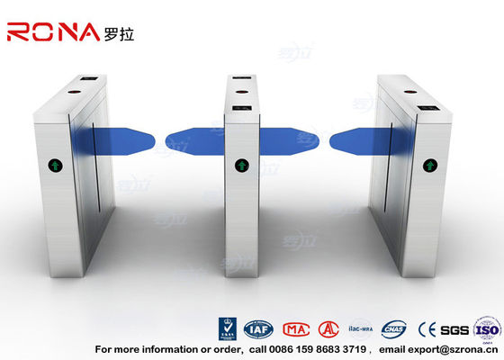 Αδιάβροχες περιστροφικές πύλες 304 ελέγχου προσπέλασης βραχιόνων πτώσης ανοξείδωτο 2 αναγνώστες RFID