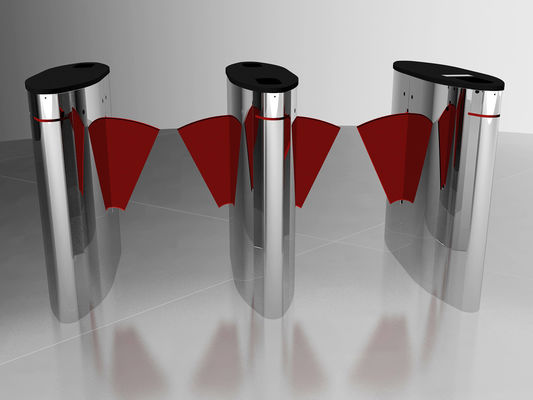 Μακριά διάρκεια ζωής περιστροφικών πυλών ελέγχου προσπέλασης ESD καρτών πυλών εμποδίων ταλάντευσης χτυπημάτων υψηλής ταχύτητας